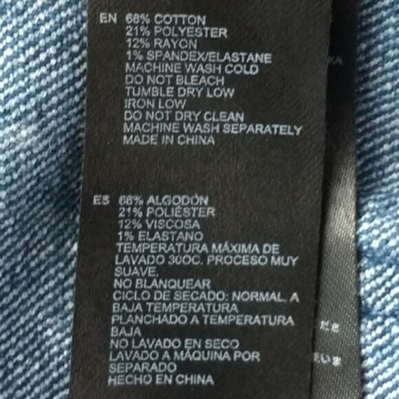 Forever 21 Bleached Skinny Denim Jeans - Picture 9 of 9